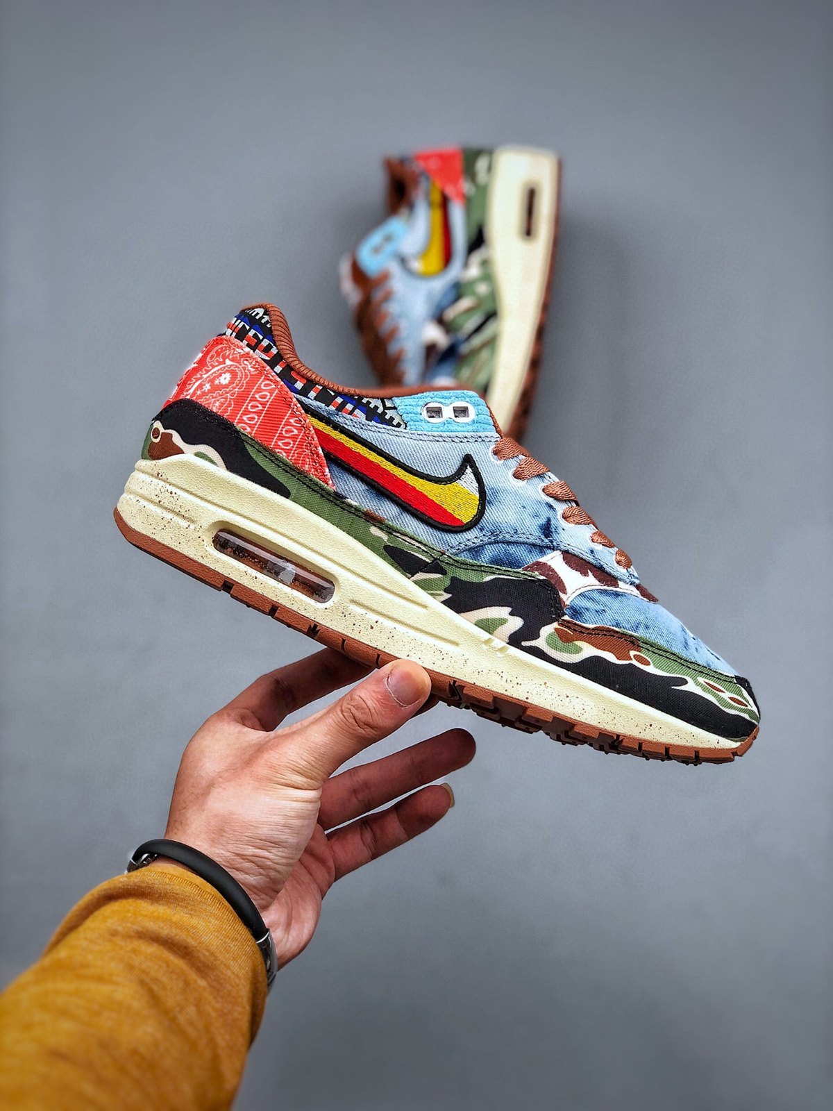 Nike Air Max 1 'Heavy Denim Floral' — vue 4