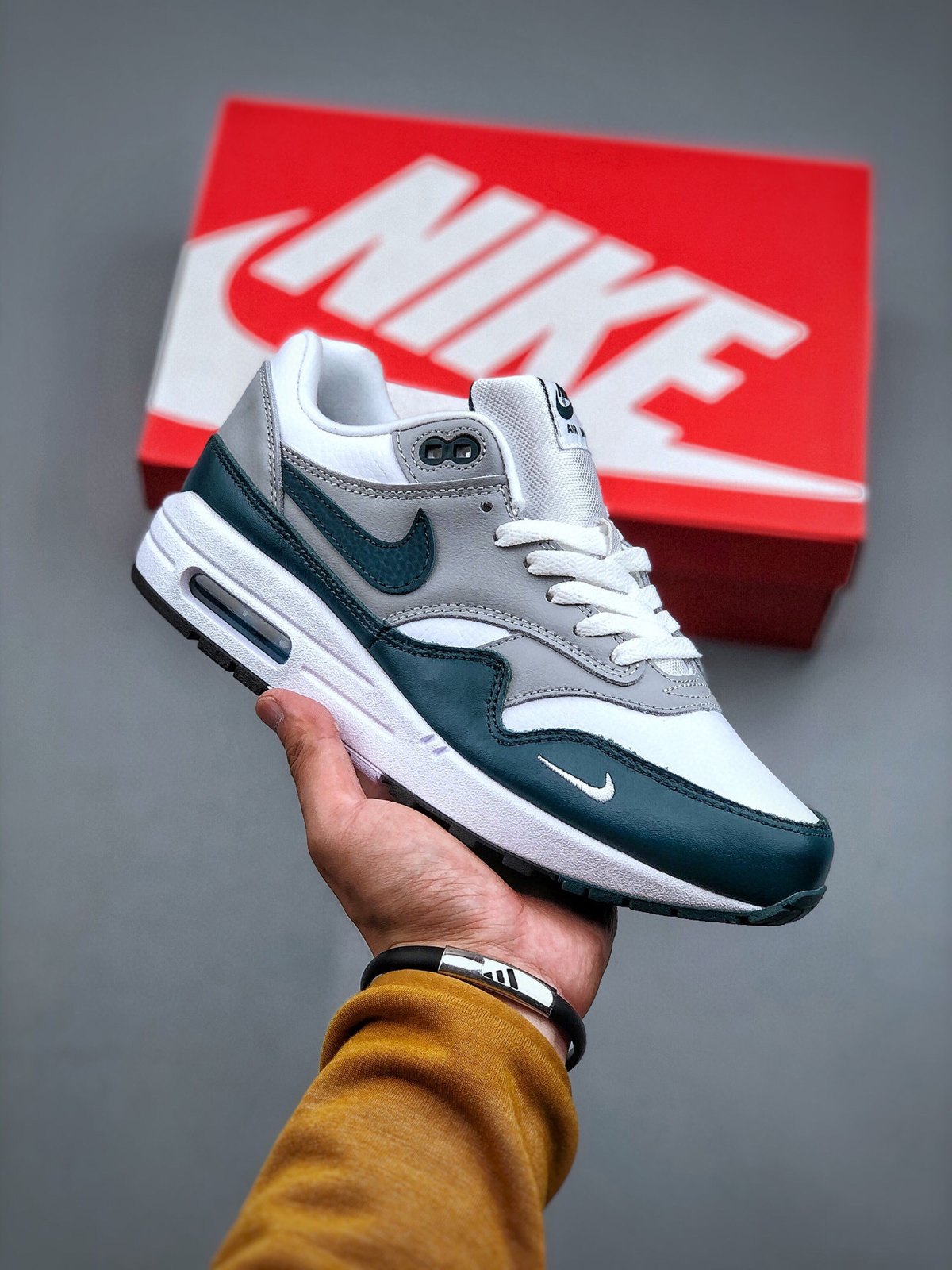 Nike Air Max 1 'Blanc Gris Bleu Canard'