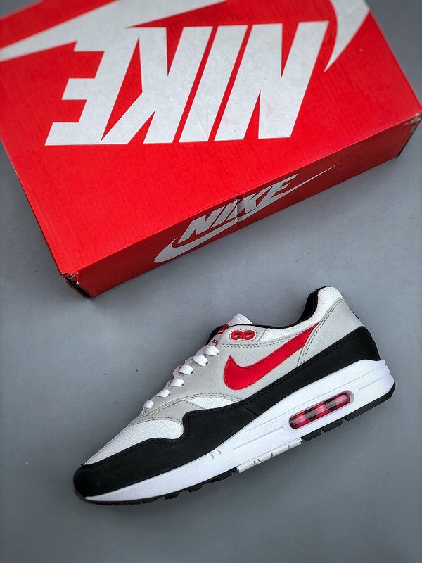 Nike Air Max 1 'Blanc Rouge Noir' — vue 3