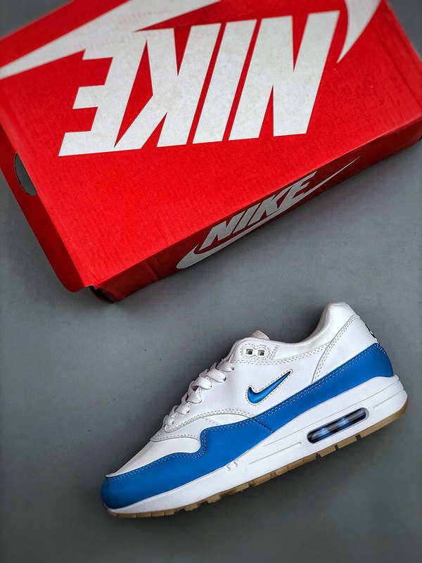 Nike Air Max 1 'Blanc Bleu Électrique' — vue 3