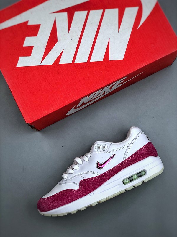 Nike Air Max 1 'Blanc Fuchsia' — vue 3