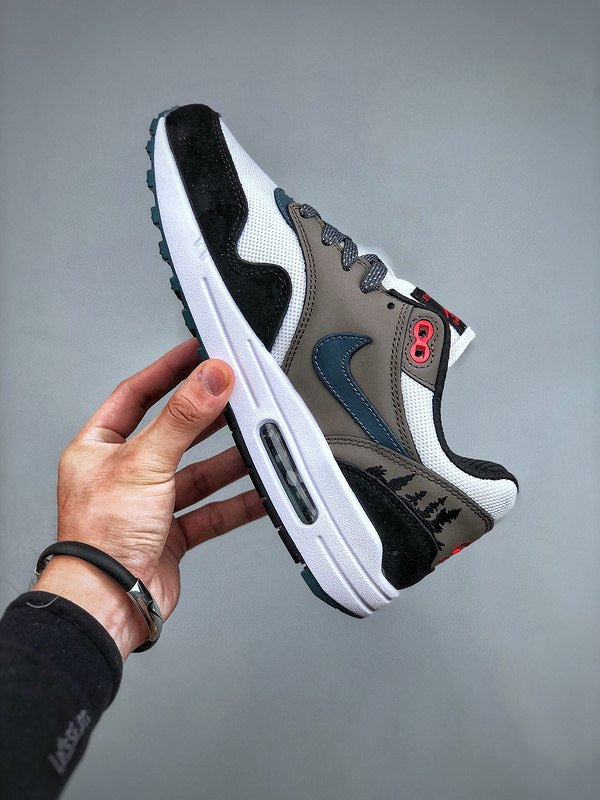 Nike Air Max 1 'Gris Noir Rouge'