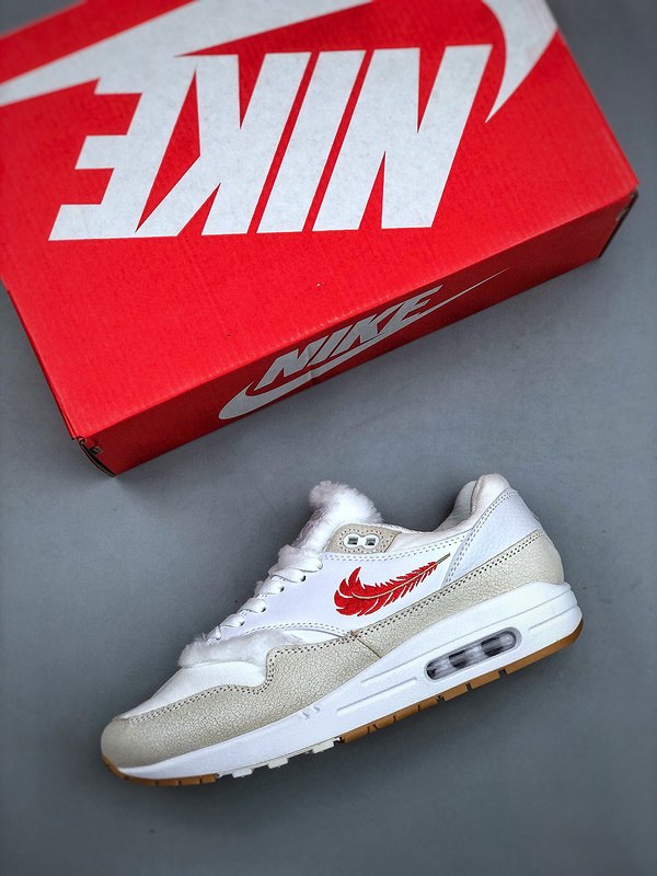 Nike Air Max 1 'Blanc Gris Rouge' — vue 3