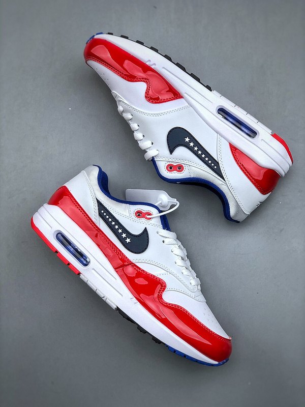 Nike Air Max 1 'Blanc Rouge Marine' — vue 2