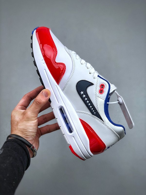 Nike Air Max 1 'Blanc Rouge Marine' — vue 4
