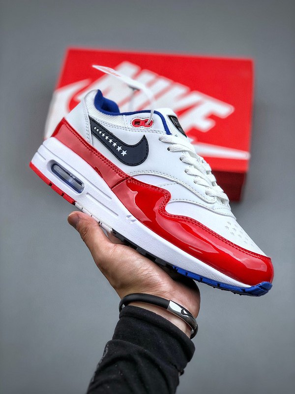 Nike Air Max 1 'Blanc Rouge Marine' — vue 5