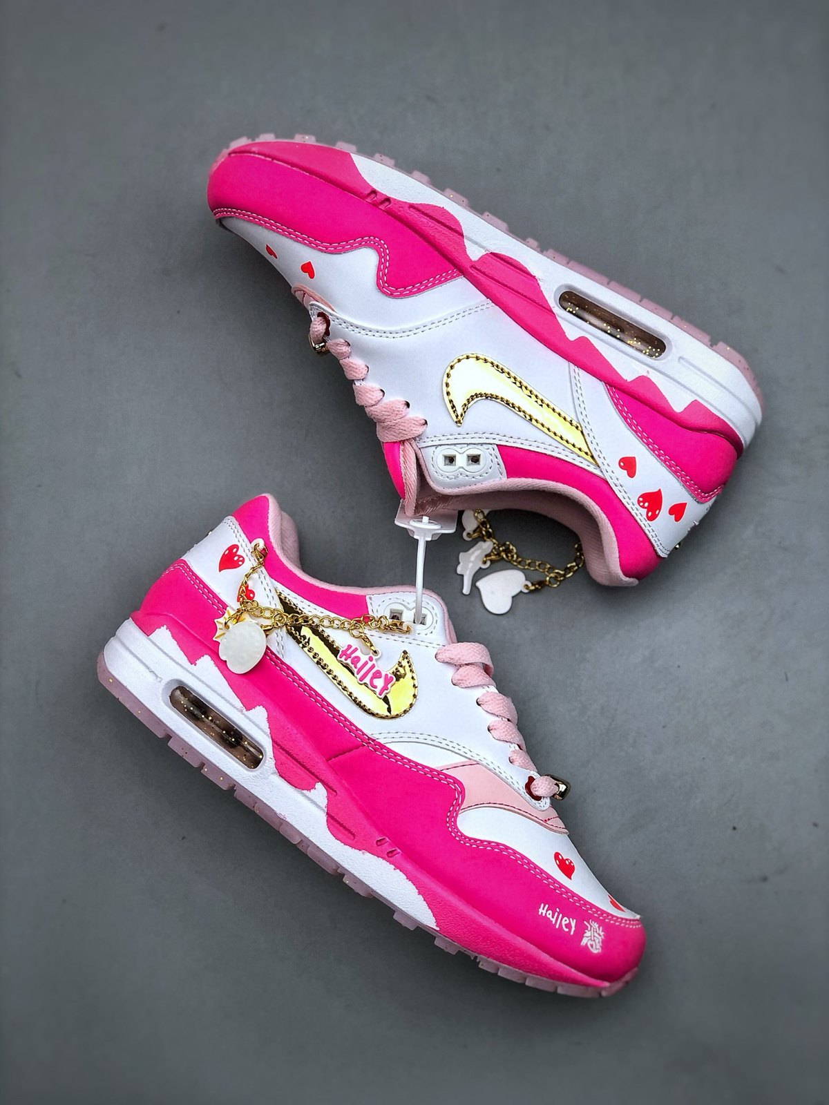 Nike Air Max 1 'Rose Fuchsia Blanc' — vue 2