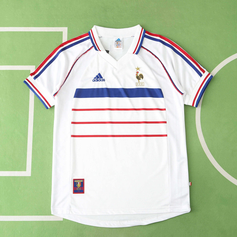 Maillot France 1998 Extérieur Rétro — Édition Champions du Monde