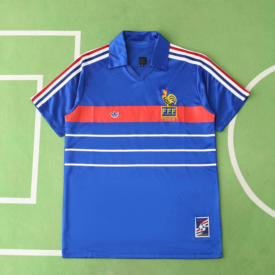 Maillot France 1984 Domicile Rétro — Édition Champions d'Europe