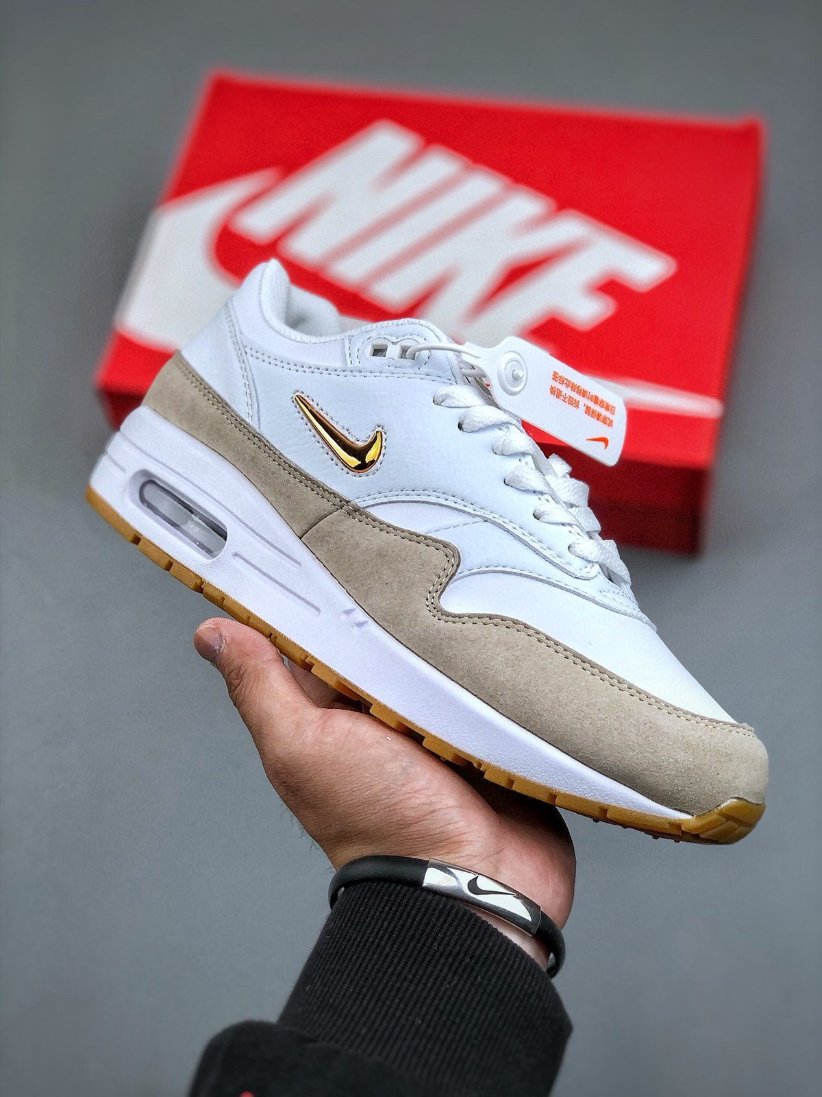 Nike Air Max 1 'Blanc Beige Gomme' — vue 2