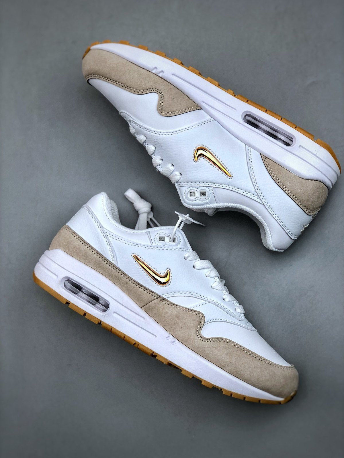 Nike Air Max 1 'Blanc Beige Gomme' — vue 4