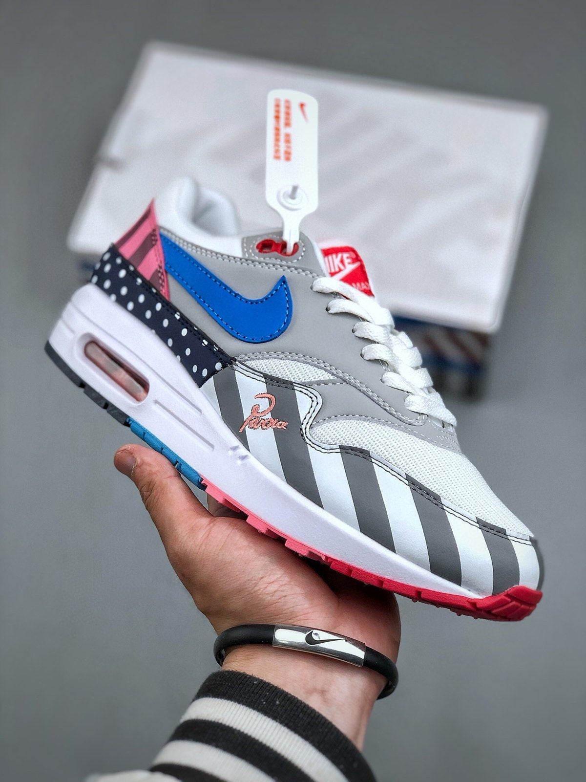 Nike Air Max 1 'Parra Blanc Multicolore' — vue 3