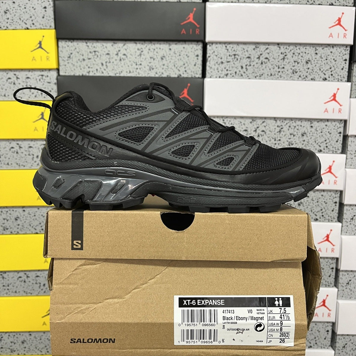 Sneakers XT-6 'Triple Black Phantom' — vue 8