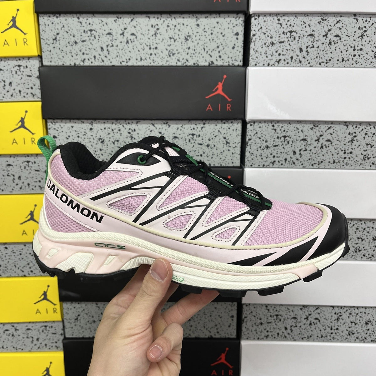 Sneakers XT-6 'Black White Pink' — vue 9