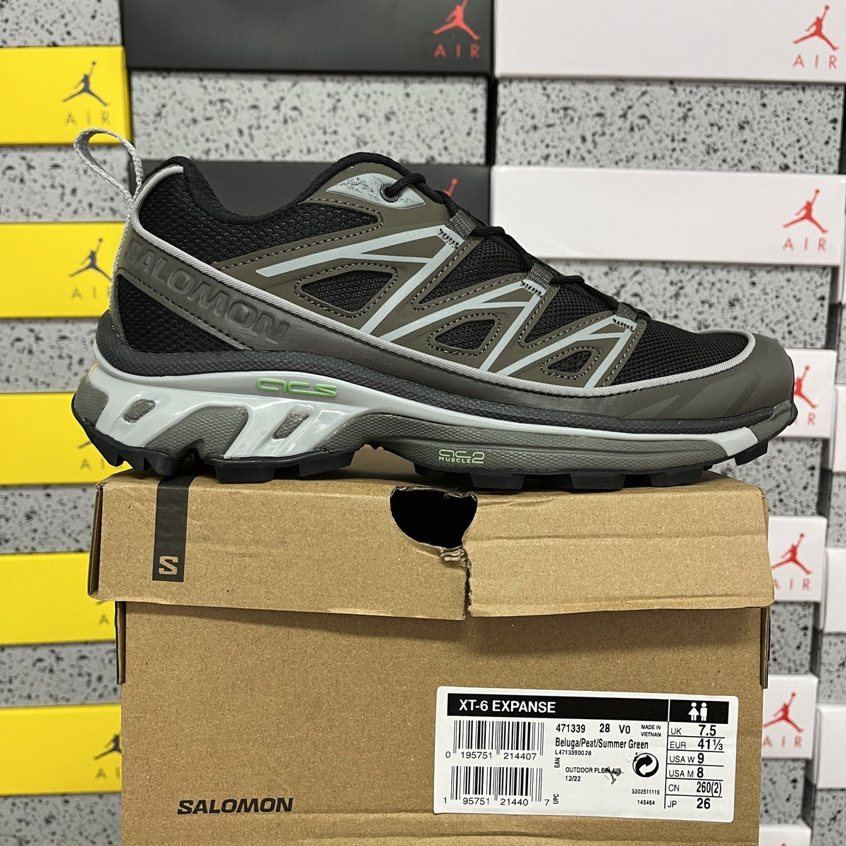 Sneakers XT-6 'Black Grey Peat' — vue 8