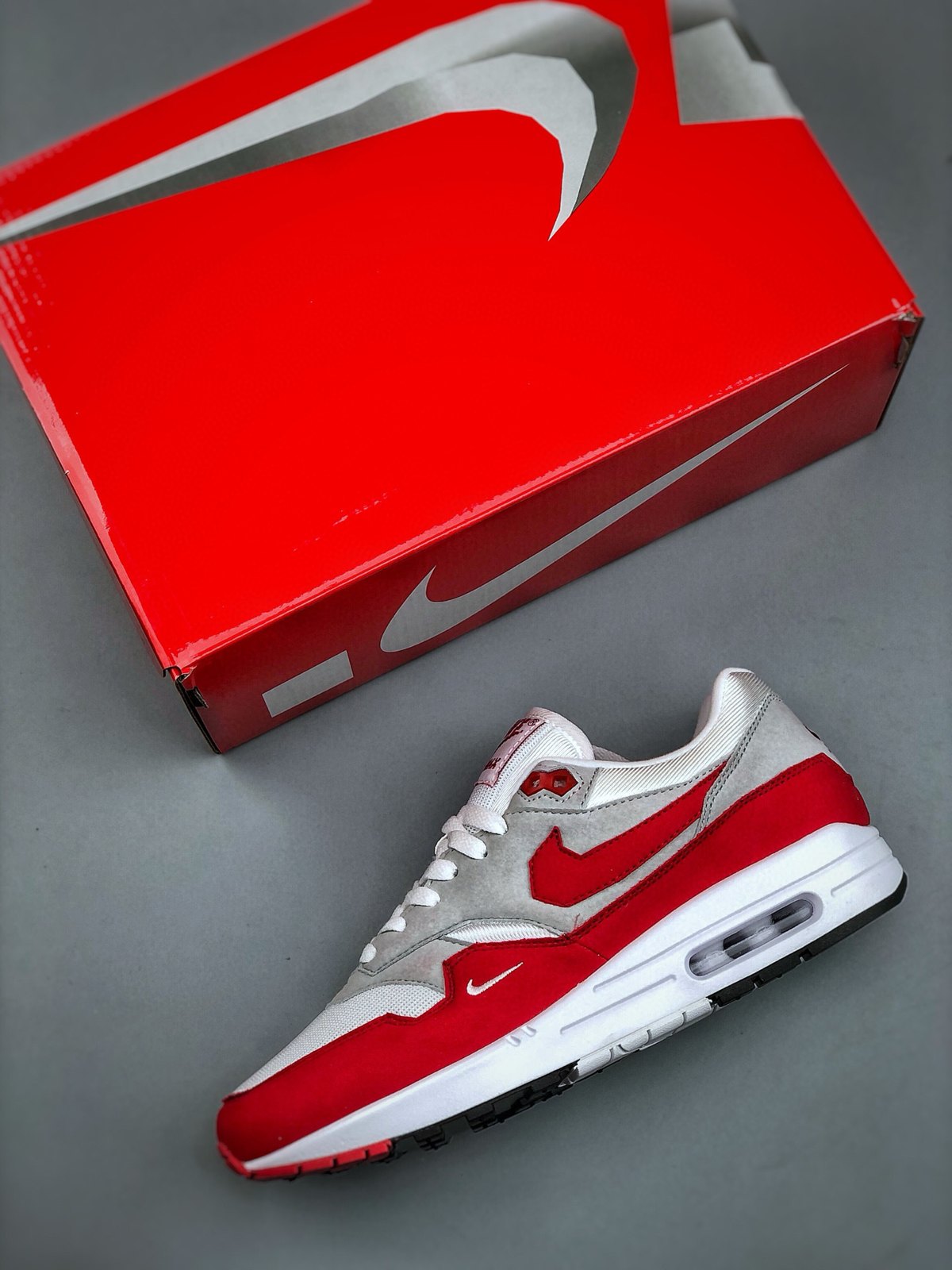 Nike Air Max 1 'Blanc Rouge Sport' — vue 4