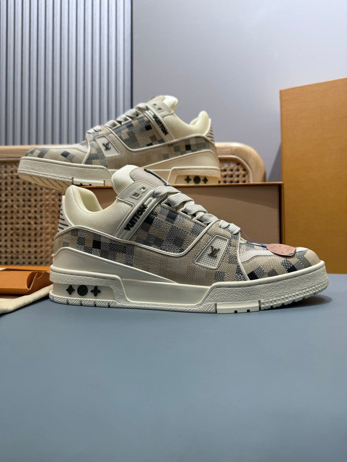Sneakers Trainer 'Blanc Argent' — vue 31
