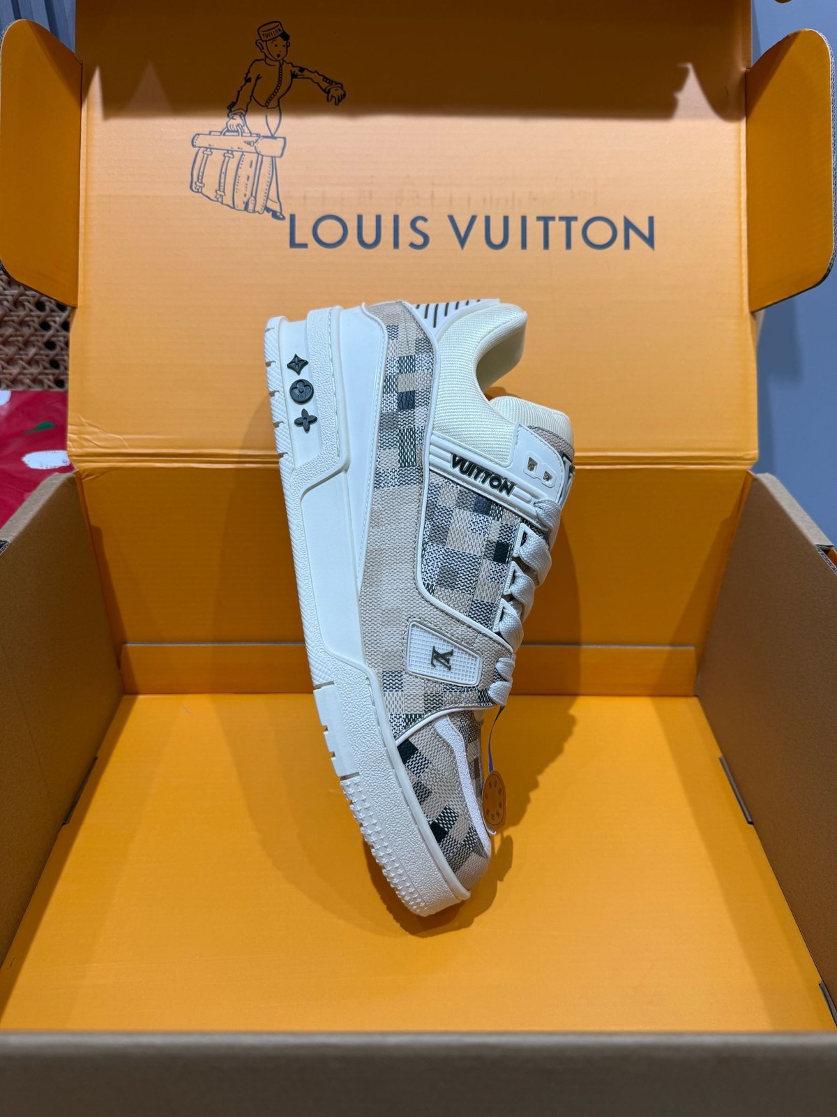 Sneakers Trainer 'Blanc Argent' — vue 35