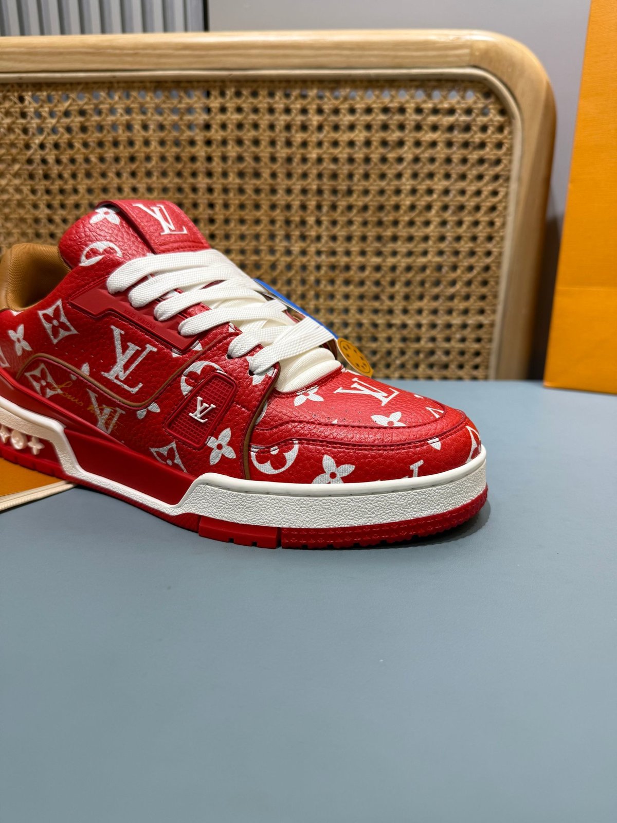 Sneakers Trainer 'Rouge Vif' — vue 14