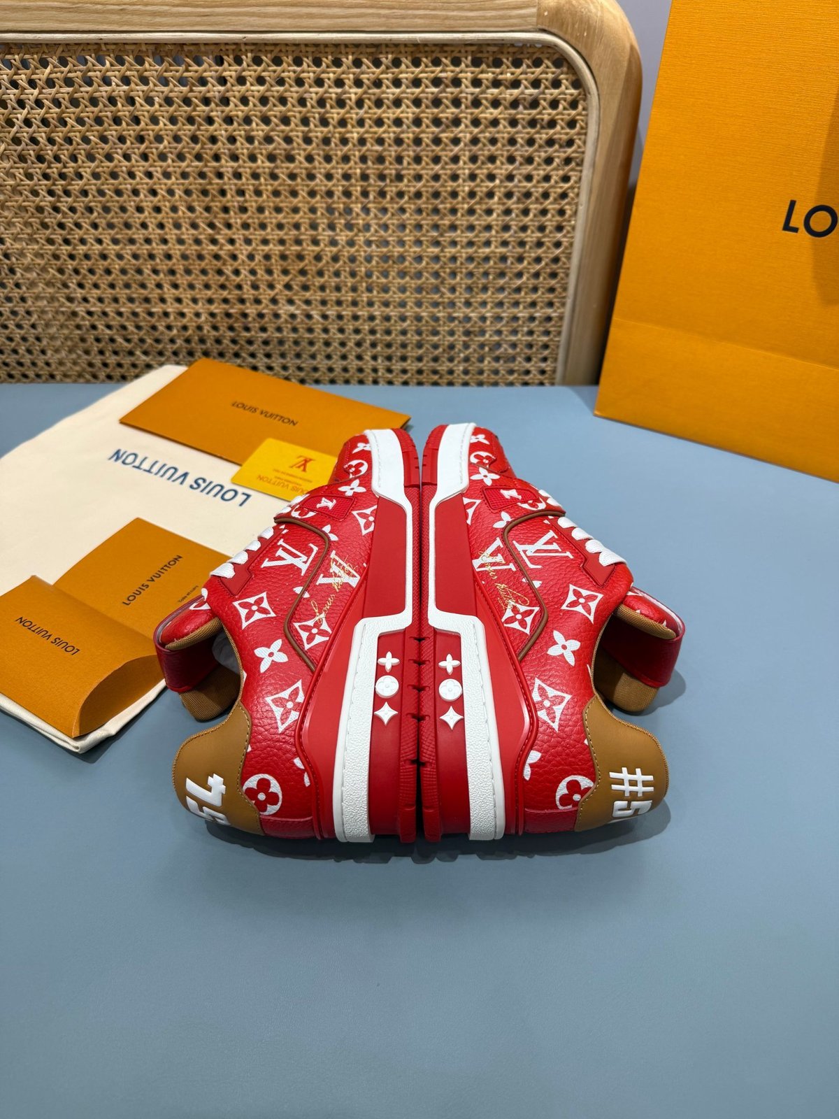 Sneakers Trainer 'Rouge Vif' — vue 21