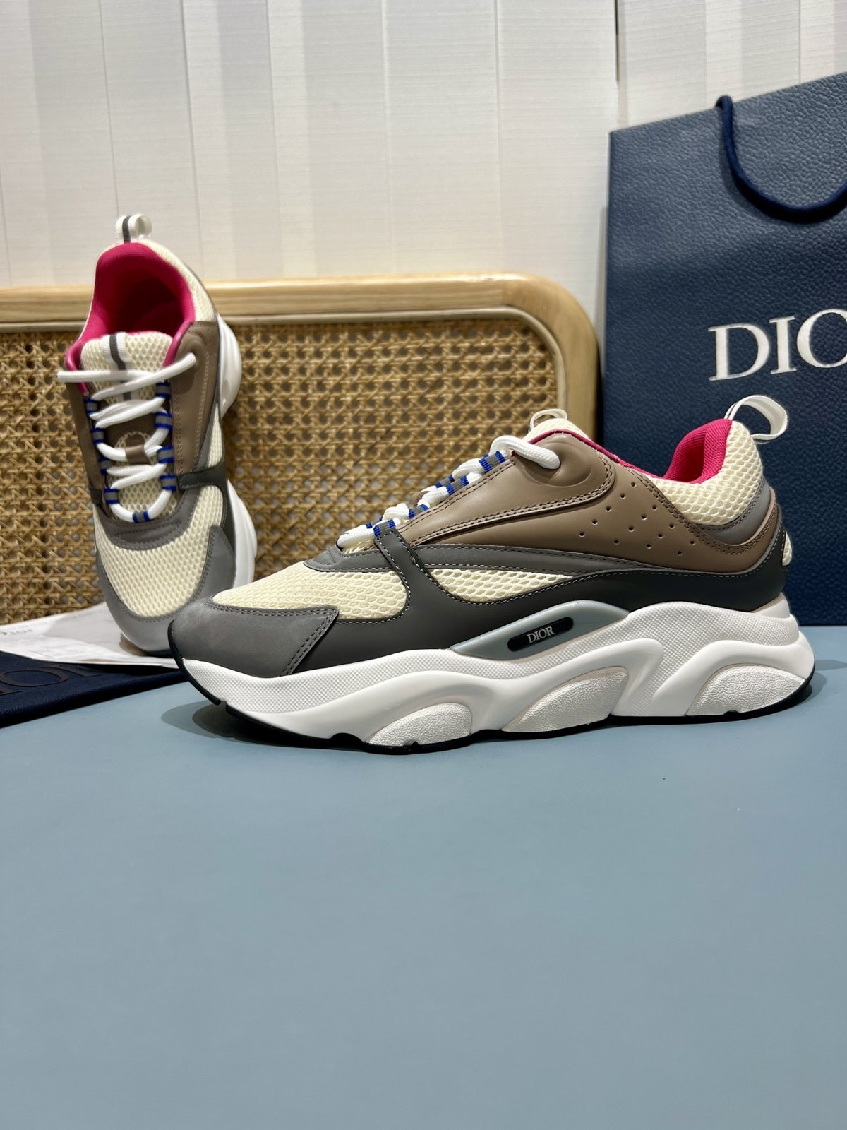 Sneakers B22 'Beige Gris Rouge' — vue 26