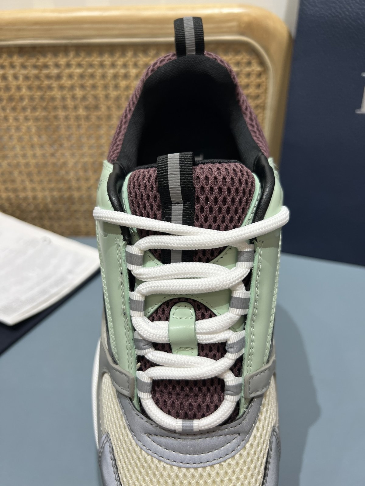 Sneakers B22 'Gris Vert Menthe' — vue 8