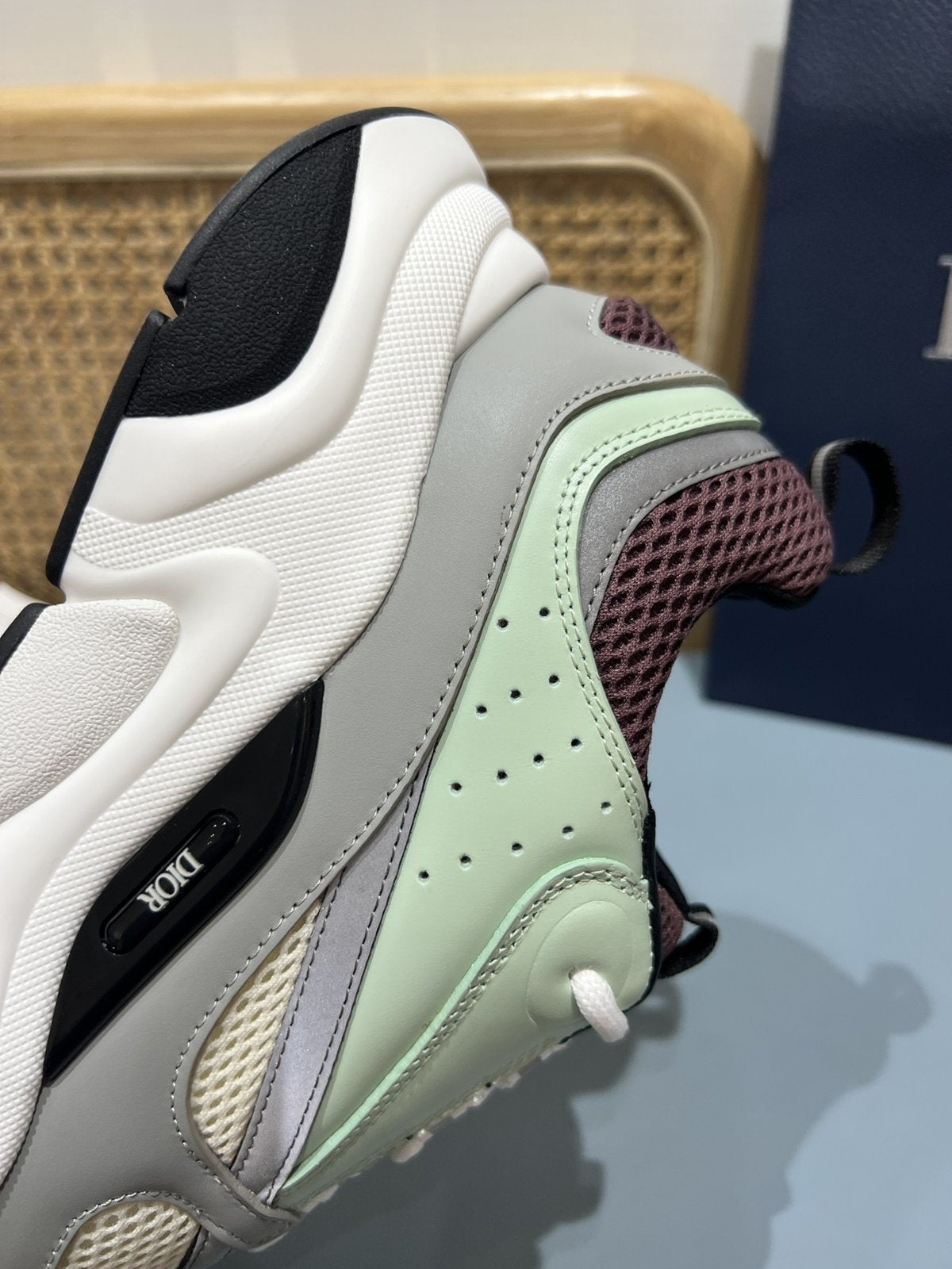 Sneakers B22 'Gris Vert Menthe' — vue 13