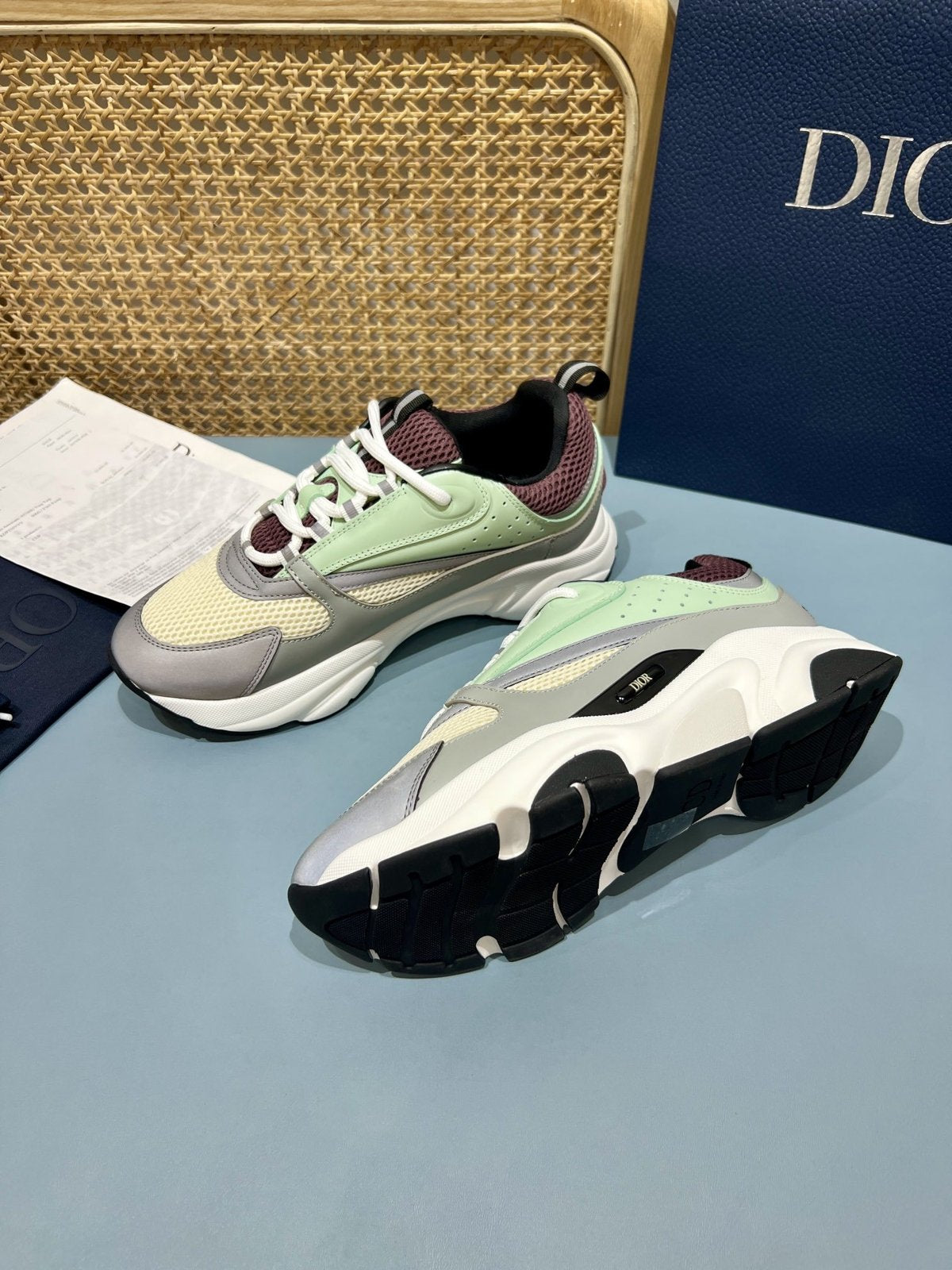 Sneakers B22 'Gris Vert Menthe' — vue 15