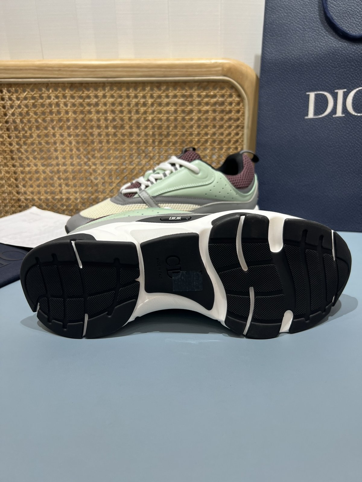 Sneakers B22 'Gris Vert Menthe' — vue 20