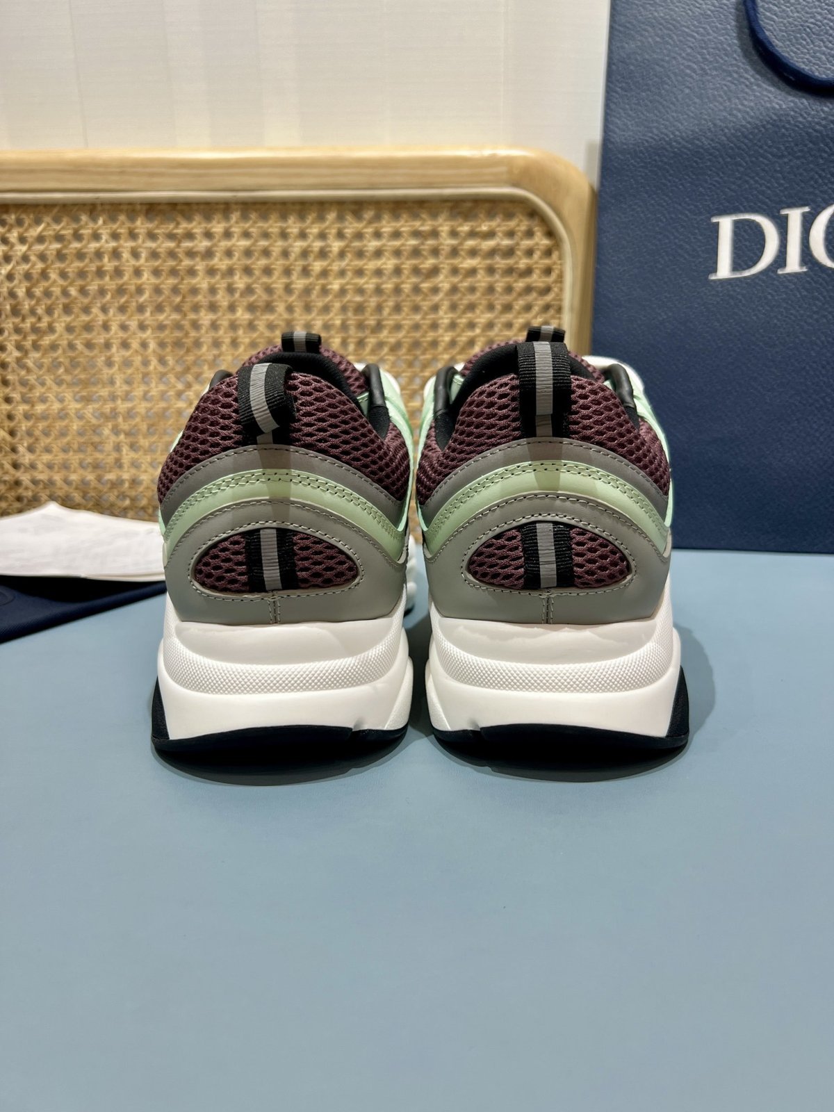 Sneakers B22 'Gris Vert Menthe' — vue 22