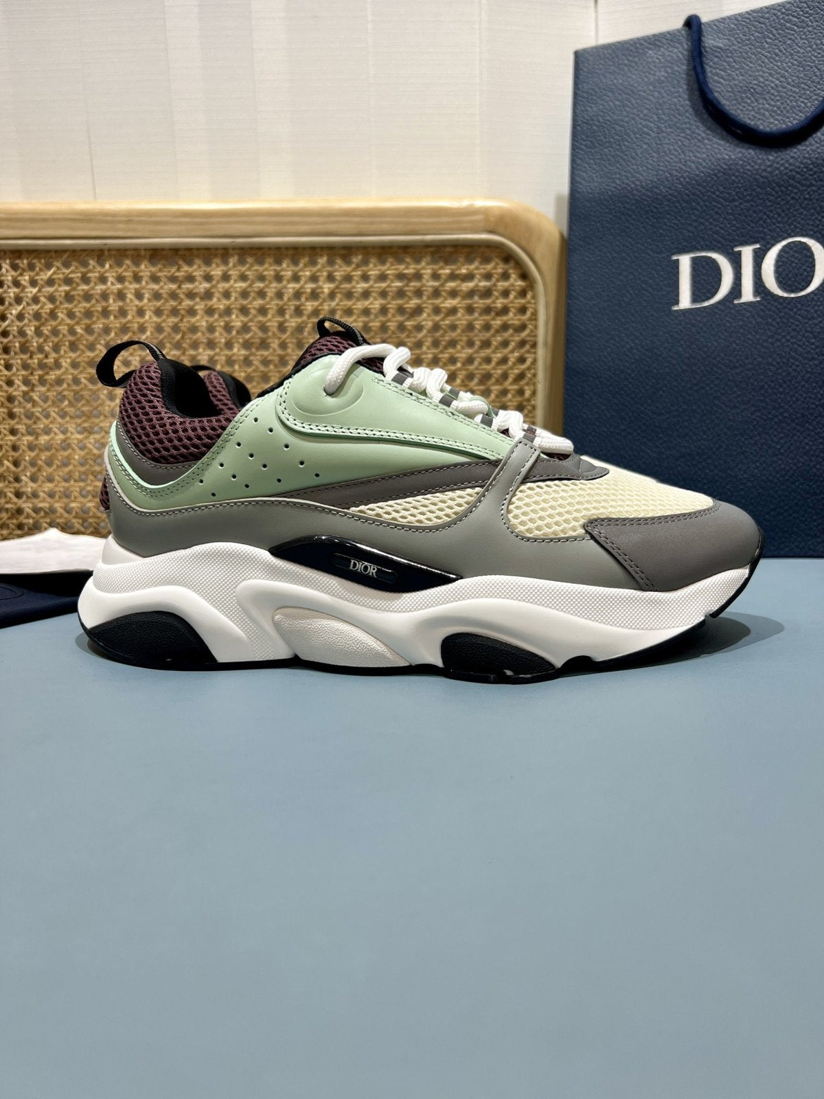 Sneakers B22 'Gris Vert Menthe' — vue 23