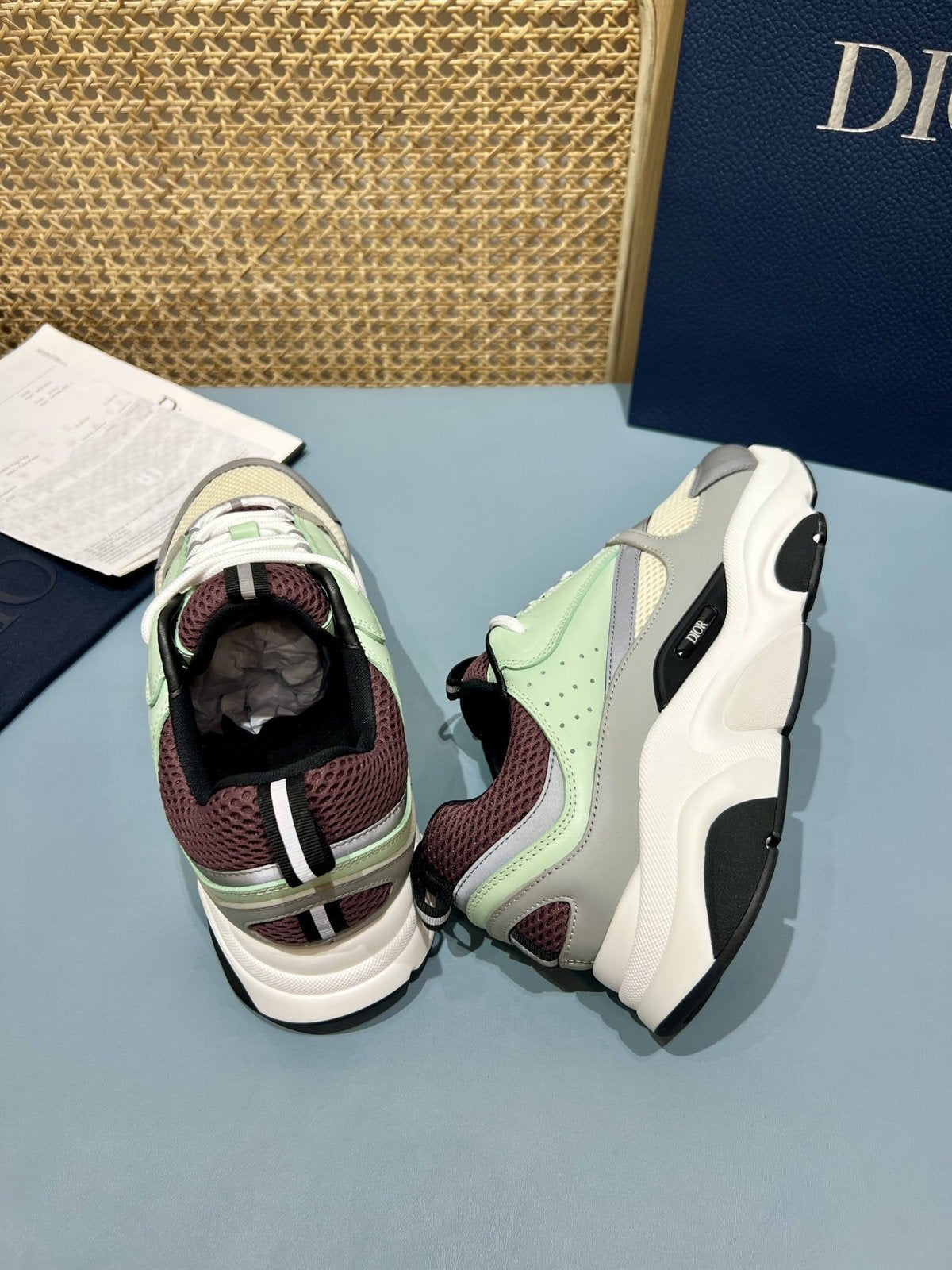 Sneakers B22 'Gris Vert Menthe' — vue 25