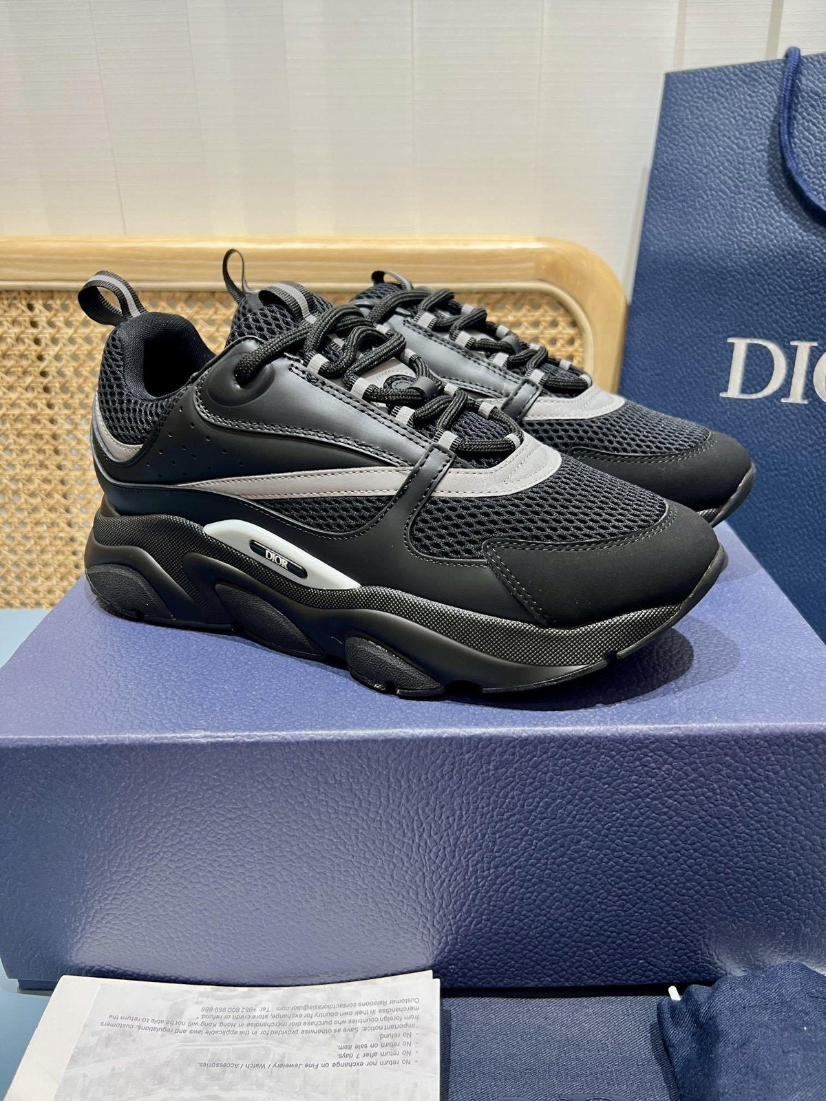 Sneakers B22 'Noir Intégral' — vue 3