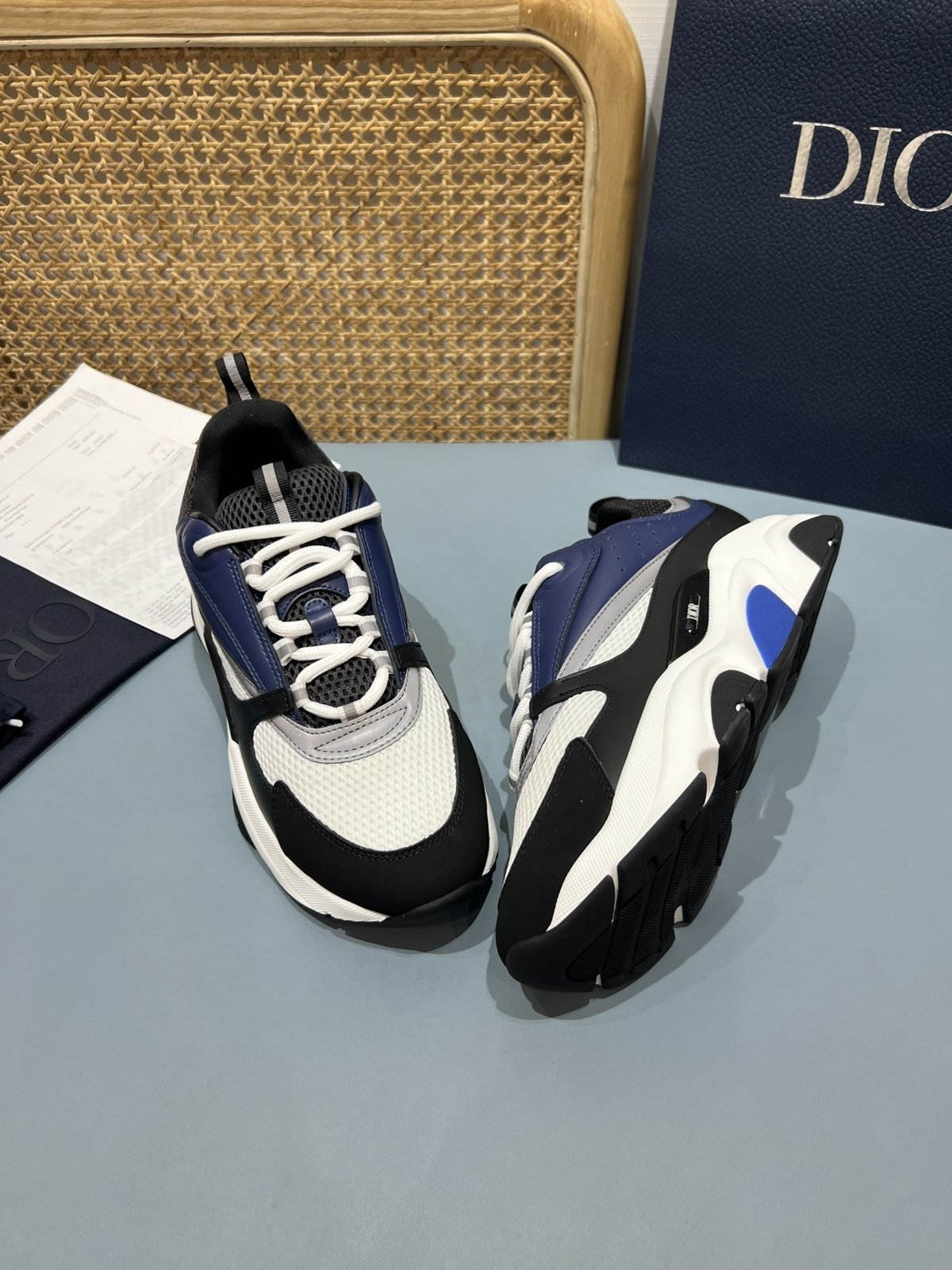 Sneakers B22 'Bleu Marine Noir Blanc' — vue 27