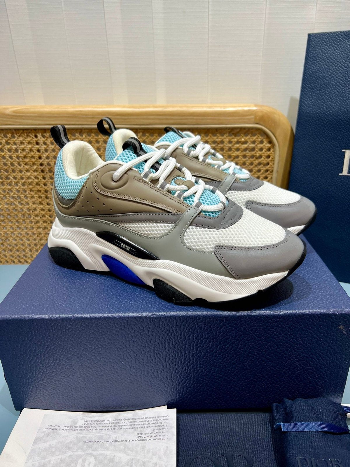 Sneakers B22 'Beige Gris Bleu Ciel' — vue 3