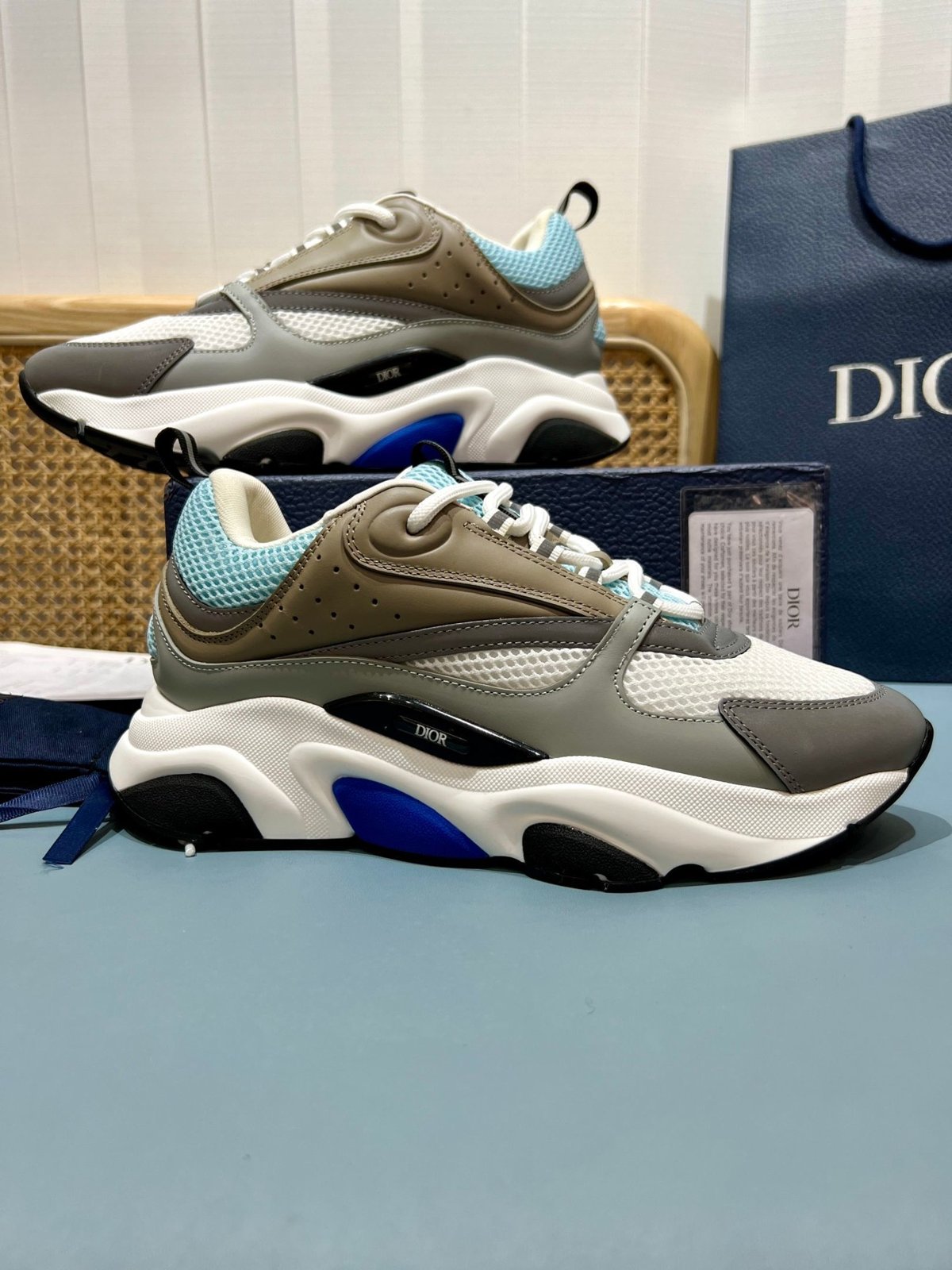 Sneakers B22 'Beige Gris Bleu Ciel' — vue 5