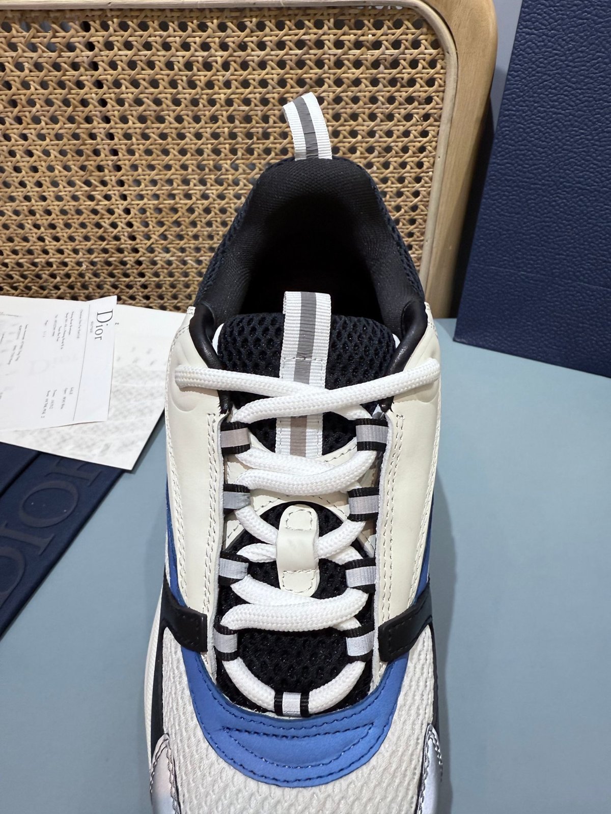 Sneakers B22 'Blanc Noir Bleu' — vue 7