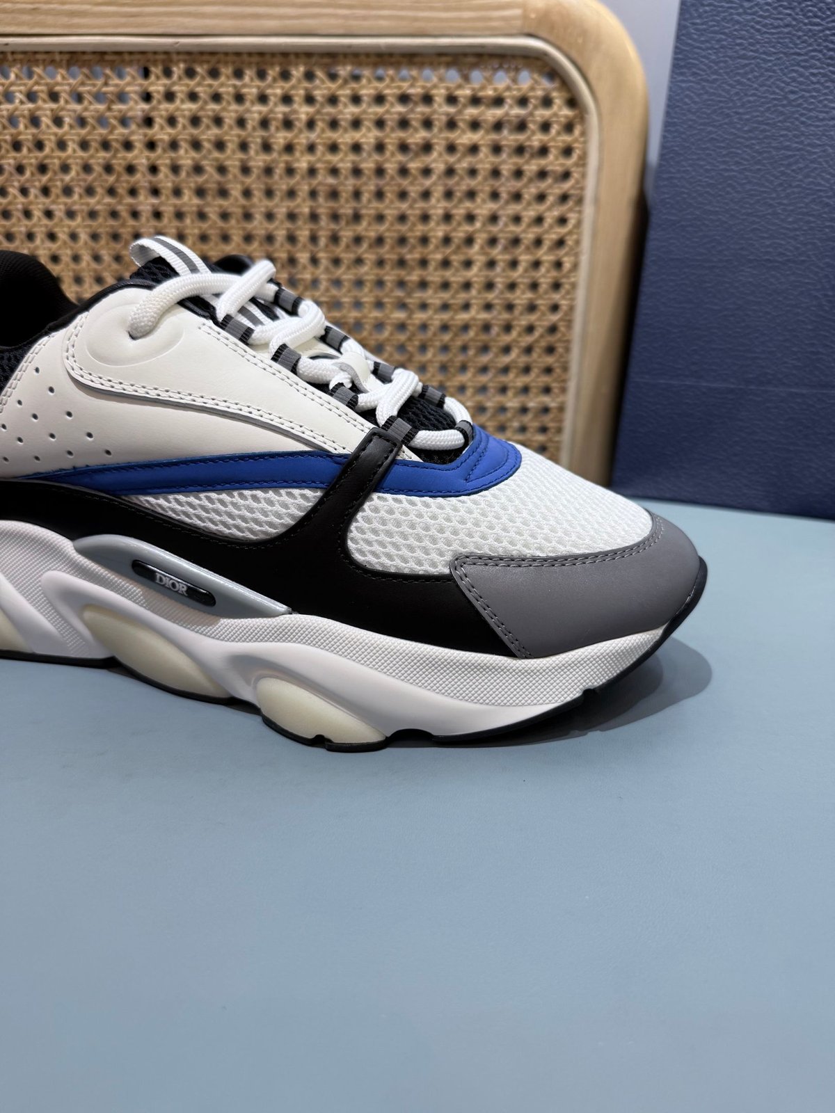 Sneakers B22 'Blanc Noir Bleu' — vue 9