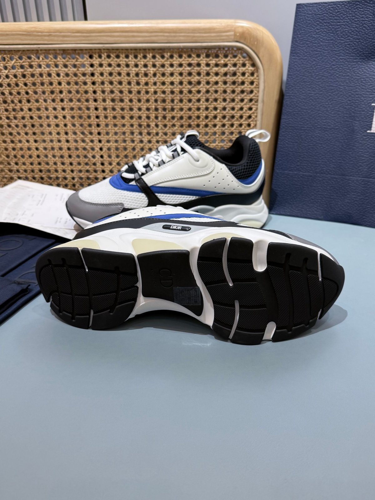 Sneakers B22 'Blanc Noir Bleu' — vue 19