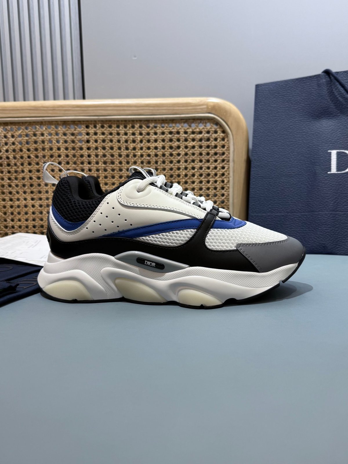 Sneakers B22 'Blanc Noir Bleu' — vue 22