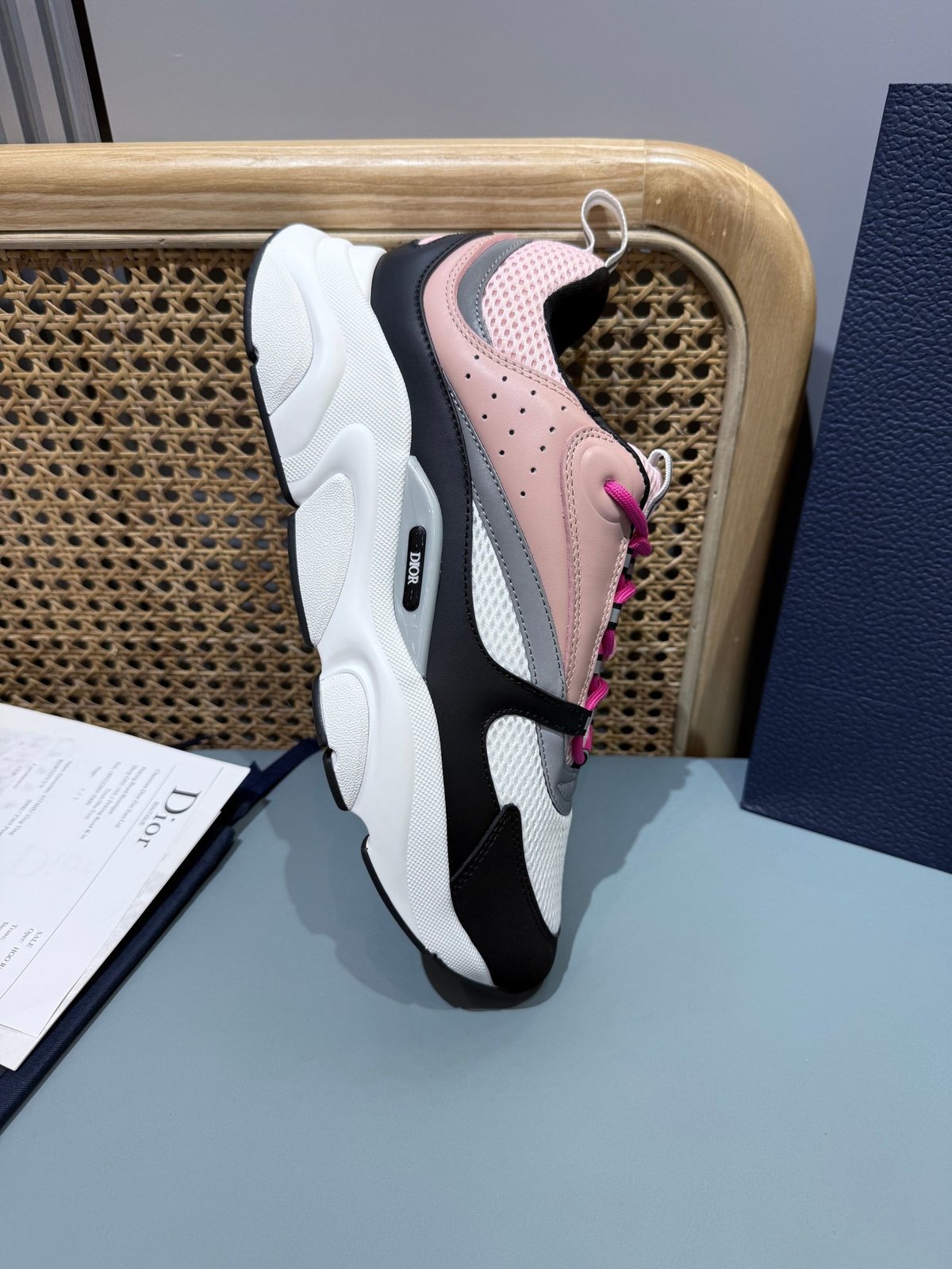 Sneakers B22 'Noir Blanc Rose' — vue 15
