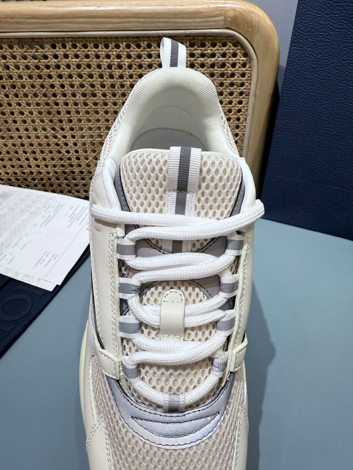 Sneakers B22 'Blanc Gris Turquoise' — vue 8