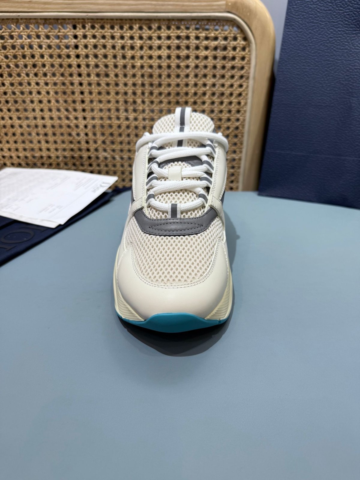 Sneakers B22 'Blanc Gris Turquoise' — vue 9
