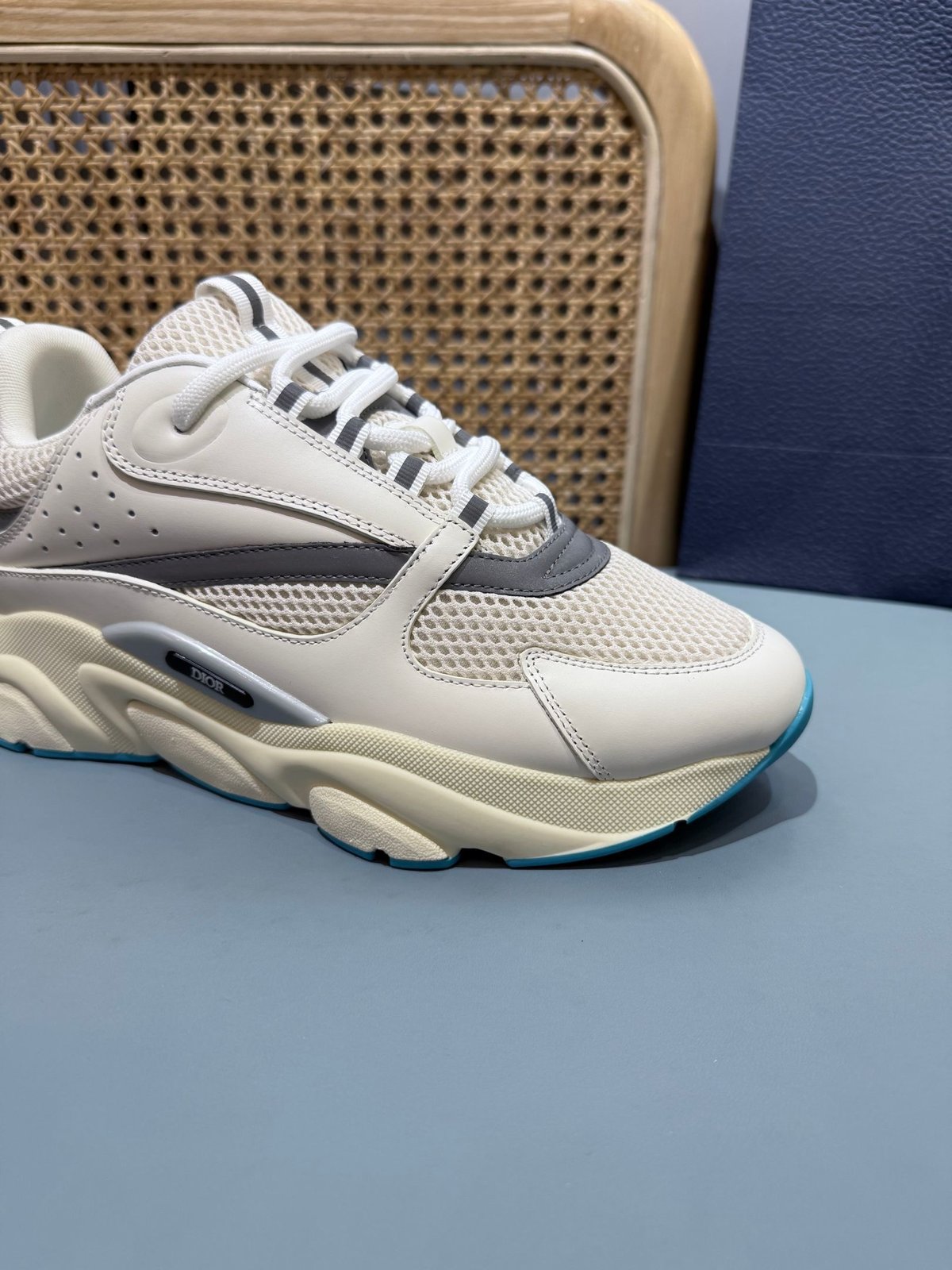 Sneakers B22 'Blanc Gris Turquoise' — vue 10