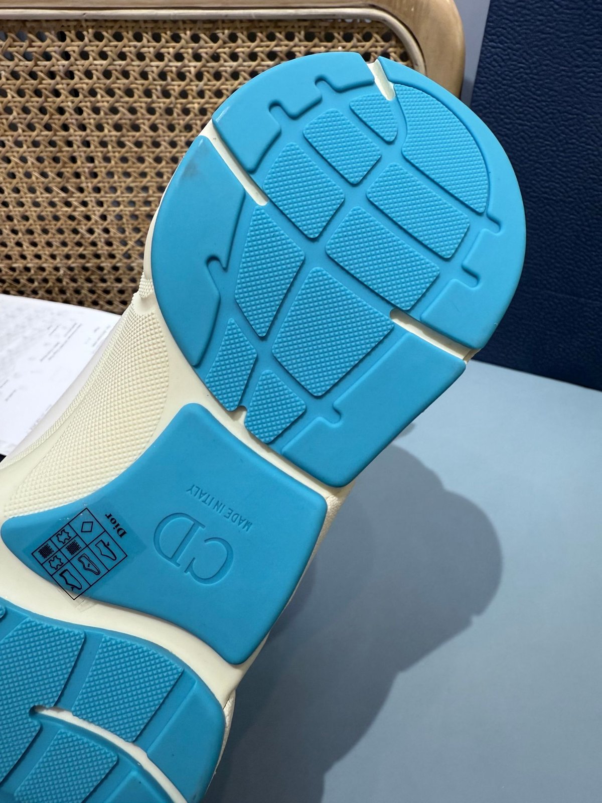 Sneakers B22 'Blanc Gris Turquoise' — vue 12