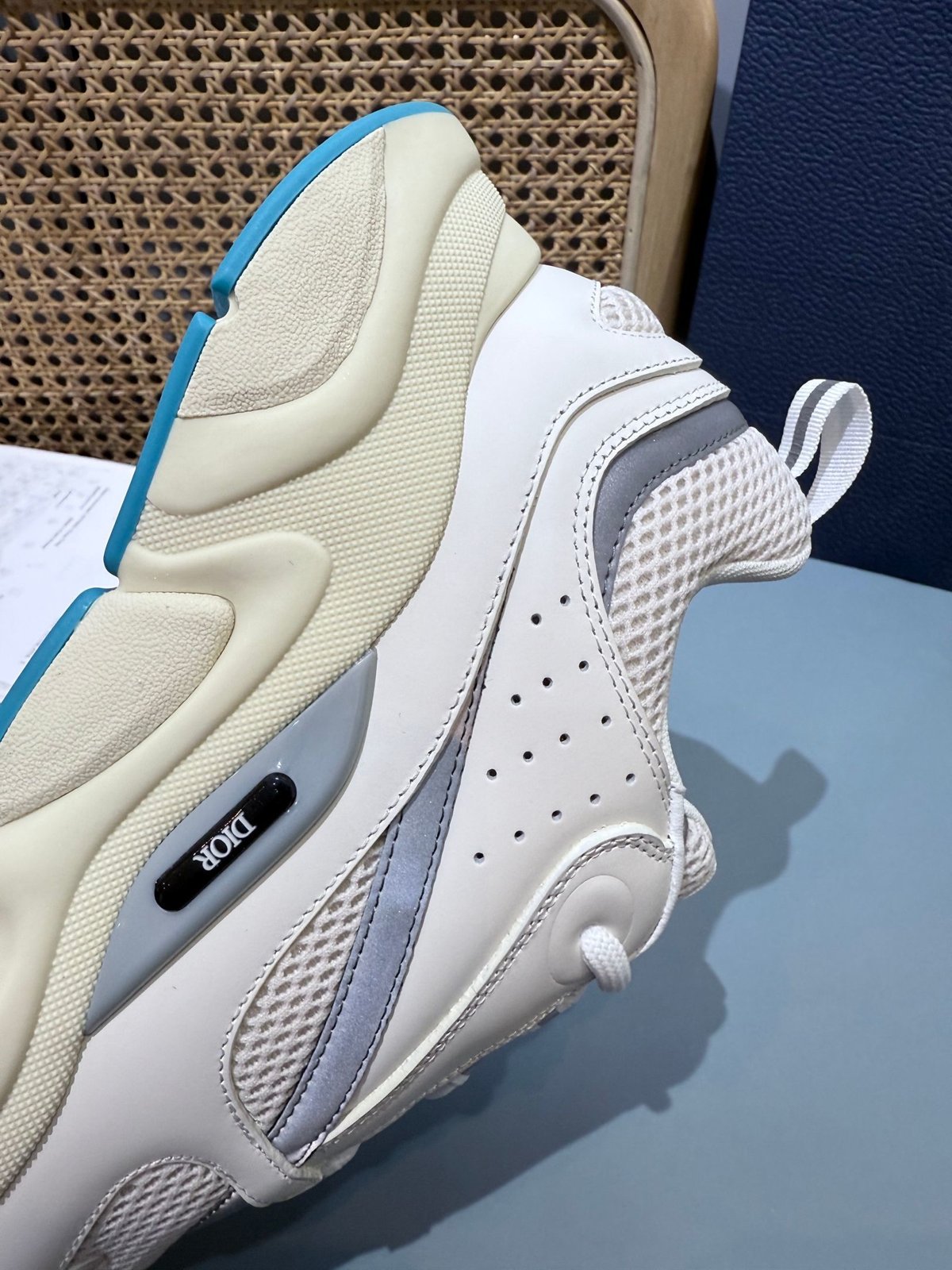Sneakers B22 'Blanc Gris Turquoise' — vue 13