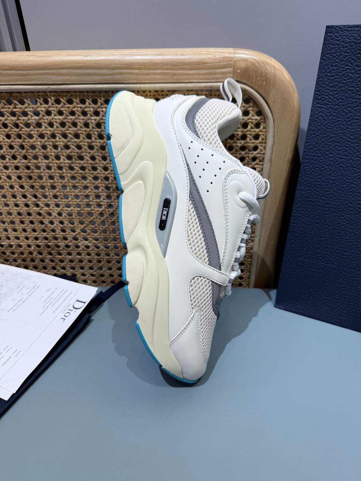 Sneakers B22 'Blanc Gris Turquoise' — vue 15