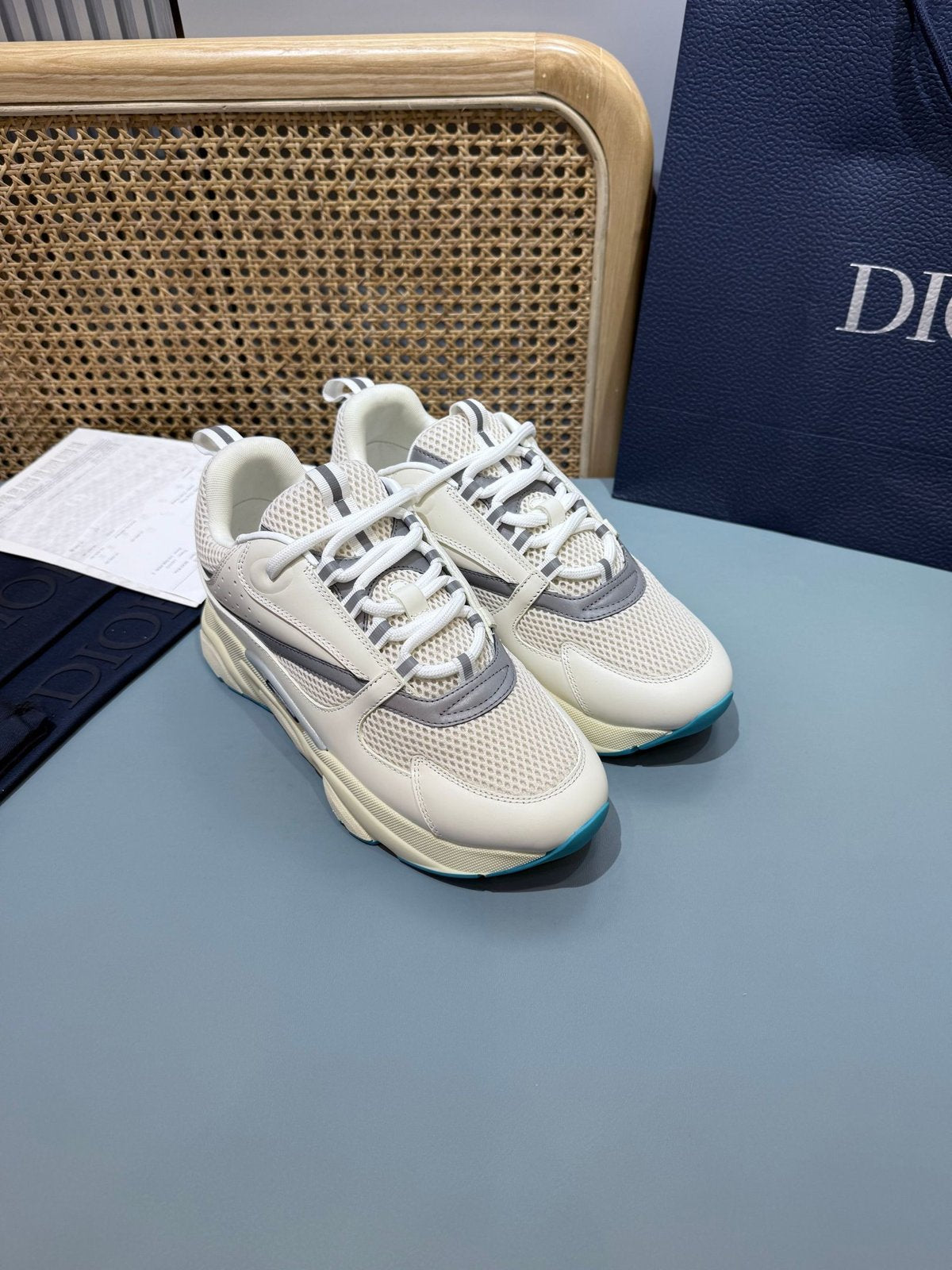 Sneakers B22 'Blanc Gris Turquoise' — vue 18