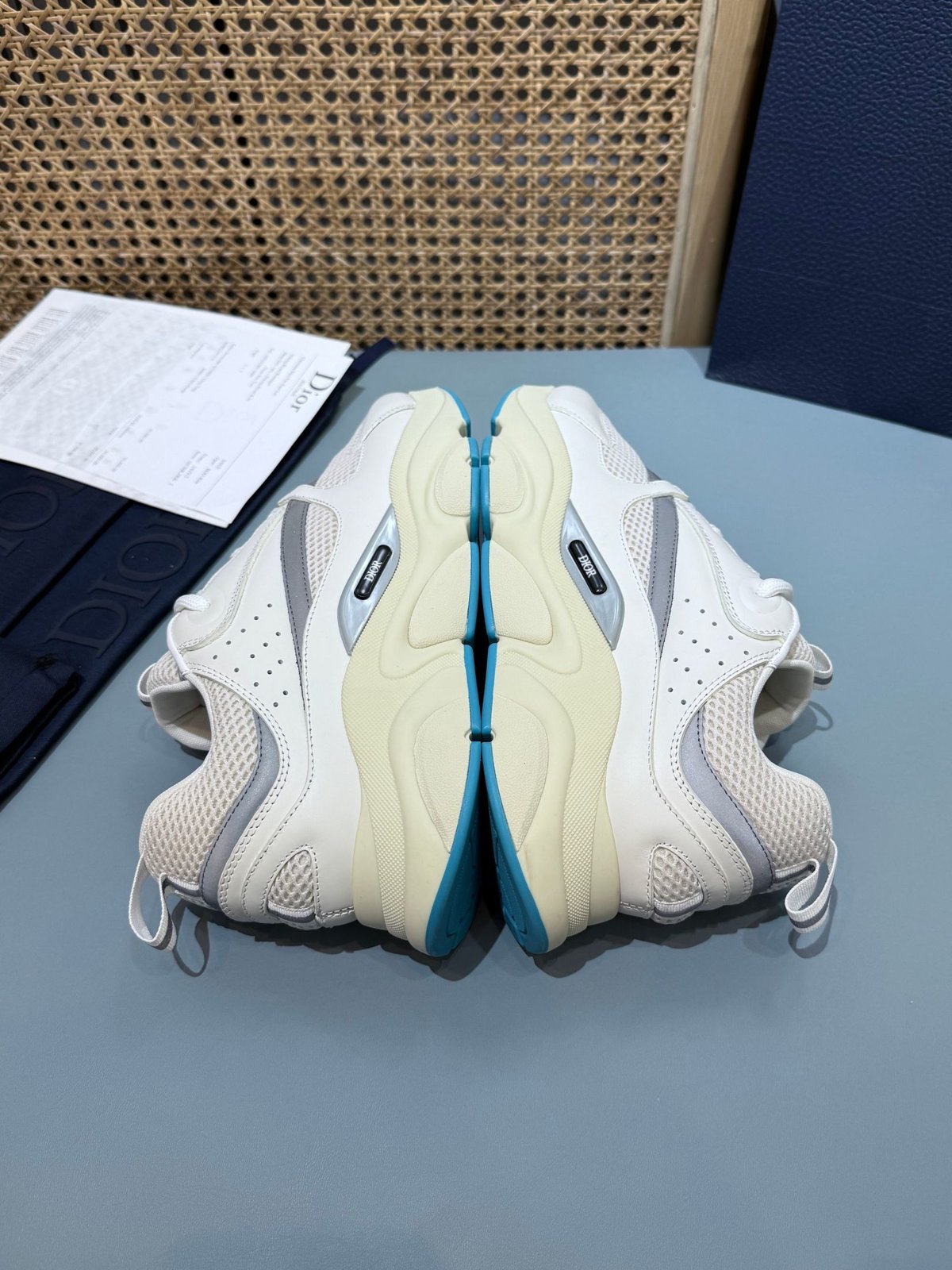 Sneakers B22 'Blanc Gris Turquoise' — vue 21