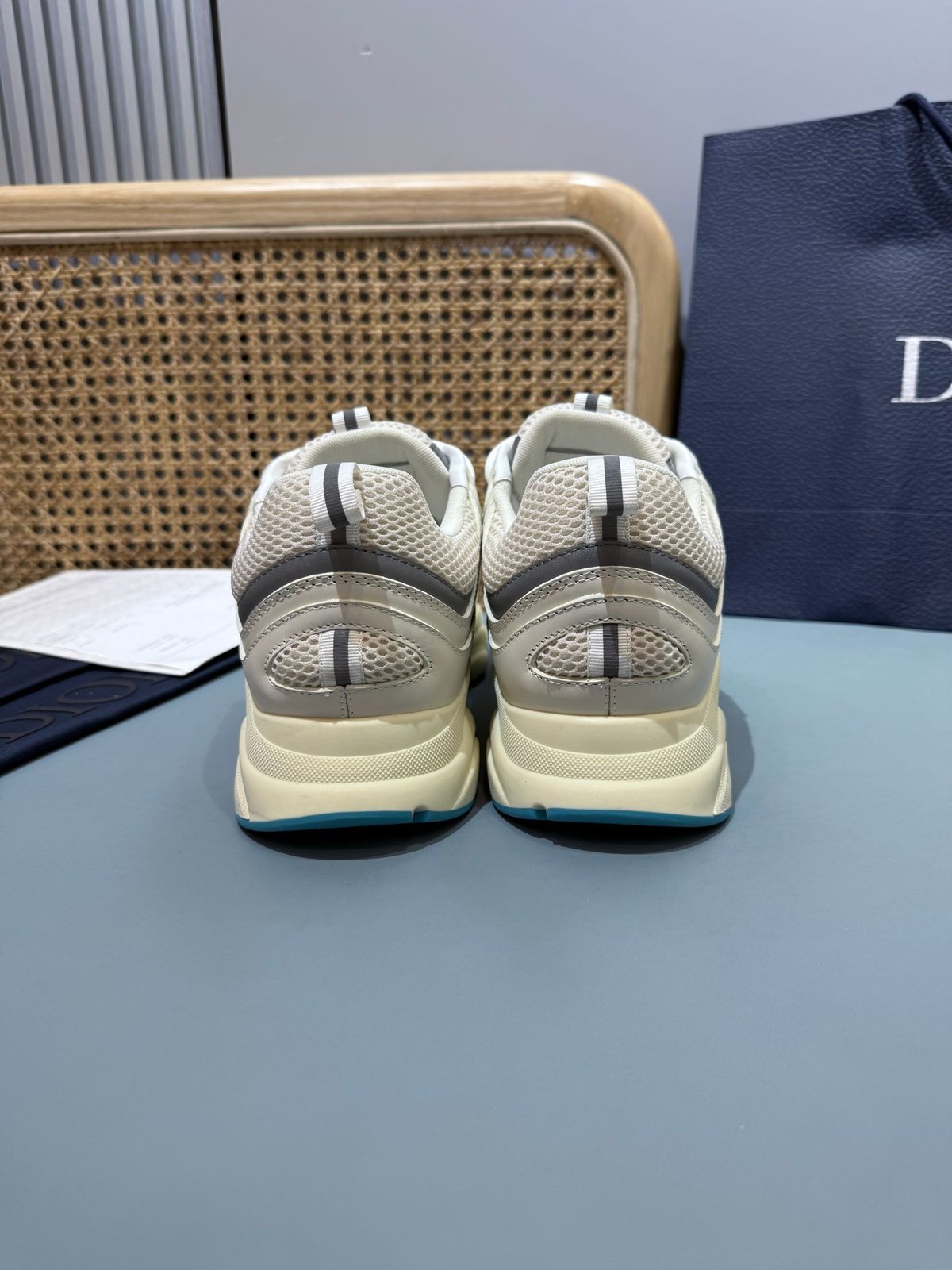 Sneakers B22 'Blanc Gris Turquoise' — vue 22